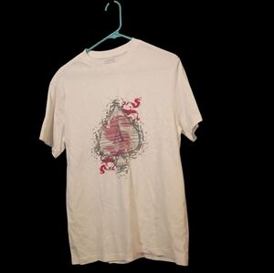 Daniel Cremieux White Tee with Red Graphic